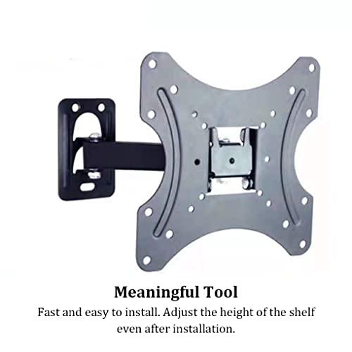 DIYOO Suporte fixo de parede para TV Rack de armazenamento ajustável para serviço pesado