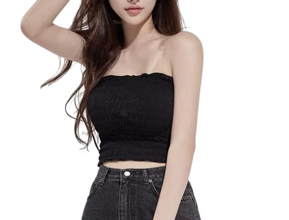 Women's Cropped Cami Bralette, Spaghetti Straps, Casual Wear Free Size (26 to 34 Bust-Size)