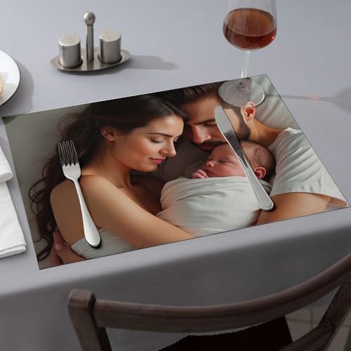 Set de table de Pâques en silicone lavable pour repas de famille net - 2