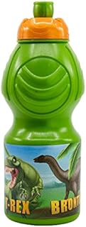 Dinosaurs Children's Plastic Water Bottle with Drip Seal 400ml