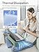 SAIJI Breathable Laptop Pillow, Ultra Lightweight Lap Desk with Cushion, Computer Pillows for Laptop with Partitioned Storage Bag, Designer Stopper - Lap Pad Fits up to 15.6 Inch Laptops