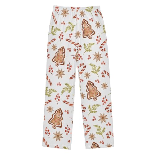 Boys' Pants Christmas Tree Candy Berry Long Bottoms Jogger Pants Elastic Waist Trousers with Pockets S-XL