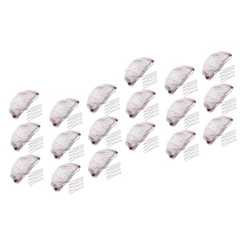 Filets à cheveux en nylon extensibles lot de 50 mailles invisibles pour maintien chignon