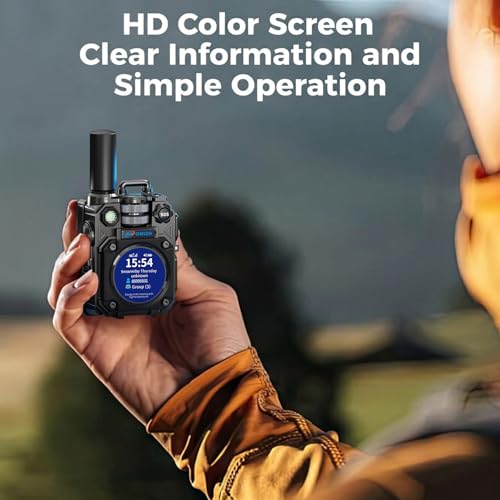 OMIZN M10 4G POC Walkie Talkie with SIM Card Included, Nationwide Push to Talk Radio with AES256 Encryption, AI Noise Reduction, SOS Alert for Business, Security & Warehouse Communication,2 Pack by OMIZN - Used condition - Image 3