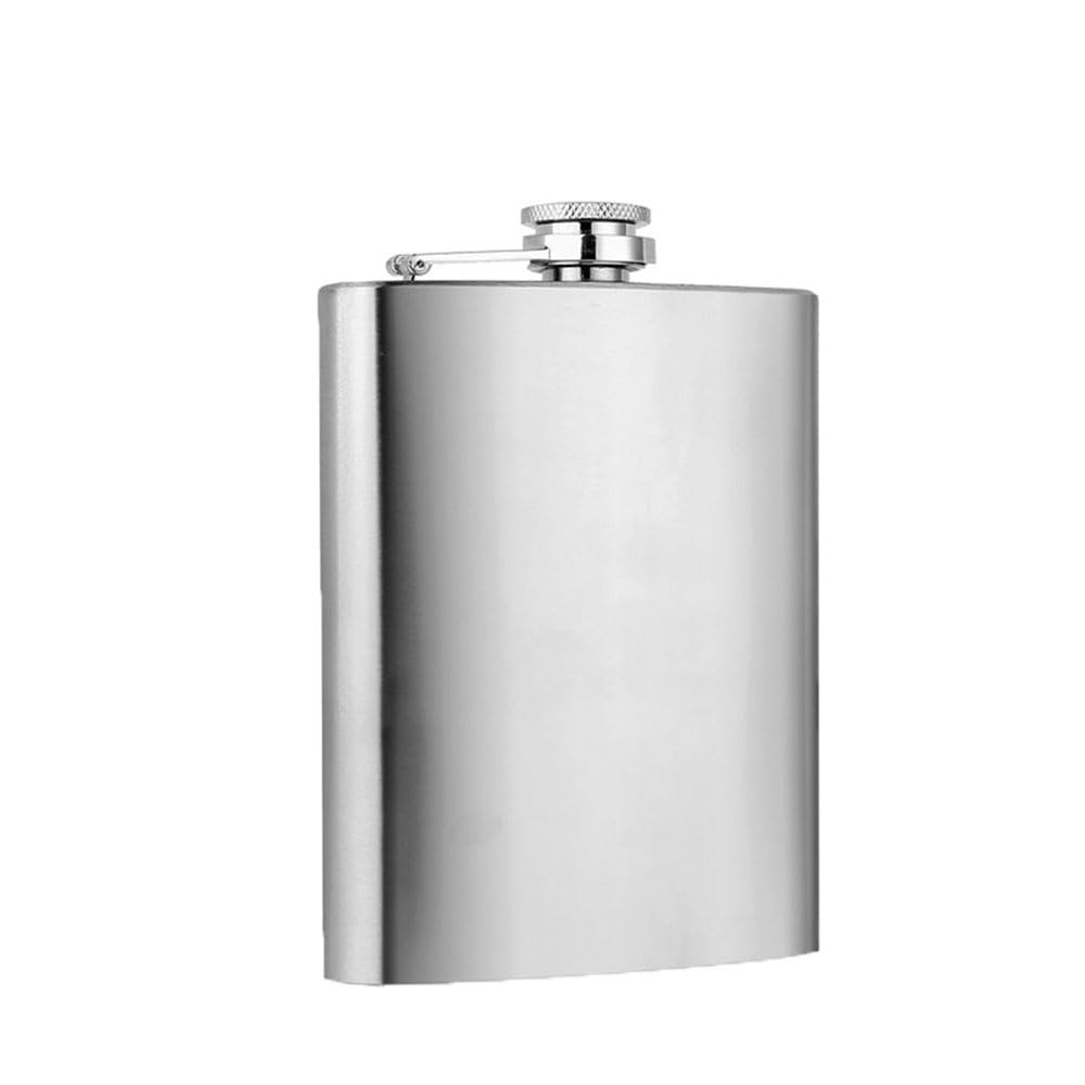 BML 8oZ Stainless Steel Hip Flask Leakproof Portable Pocket Whiskey Flask for Men Women Ideal for Travel Camping Hiking Outdoor Adventures and Gift