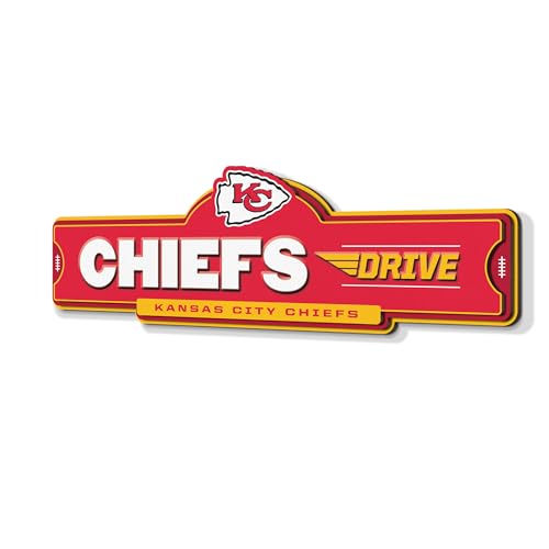 YouTheFan NFL Kansas City Chiefs 3D Street Sign