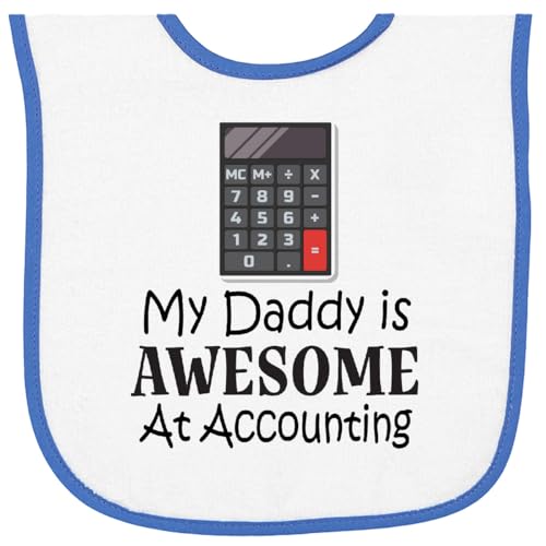 inktastic Accountant Daddy Is Awesome At Accounting Baby Terry Cloth Bib