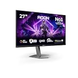 AOC Agon PRO AG276QZD2AM - 27 inch QHD OLED monitor, 280 Hz, 0.03 ms GtG, FreeSync Premium Pro, G-Sync comp., HDR400 (2560x1440, 2x HDMI 2.1, DisplayPort, USB Hub) black