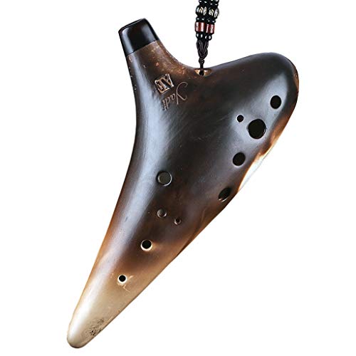 Ocarinas 12 Hoyos AF Instrumento Tribal El Rango Medio F Profesionalmente Tocando el Instrumento Tribal Principiante Mini Mejor