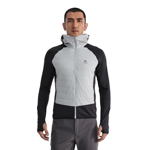 Image of KAILAS Men's Puffer Winter Down Jacket Hooded Packable Lightweight Coat Short Jacket Hiking Ski Travel Primaloft Cotton
