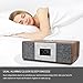 LEMEGA MSY3 Internet Radios for Home with WiFi,FM Radio Tuner,Spotify Connect,Bluetooth Speaker,Stereo Sound,Alarms Clock,40 Pre-Sets,Full Remote and App Control,Wooden Box-Walnut Finish