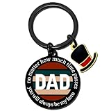 Regalos para papá de hija e hijo, llavero único para papá, padrastro, conmovedor, con texto en inglés «You Will Always Be My Hero», regalo para papá mayor, regalo de cumpleaños y Navidad para papá de