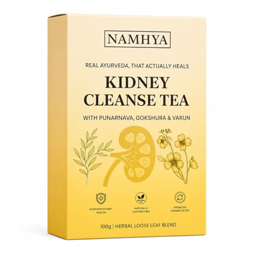 Image of Namhya Herbal Tea for Kidney Support 100g (50 Cups) | Ayurvedic Blend with Punarnava, Gokshura & Varun | Supports Urinary Health & Wellness | Natural, Caffeine Free, No Preservatives