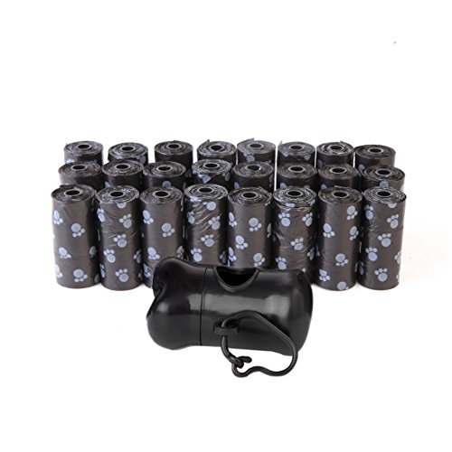 NorSway Dog Poop Bags 24 rolls/360 Counts Biodegradable Pet Waste Bags with One Dispenser