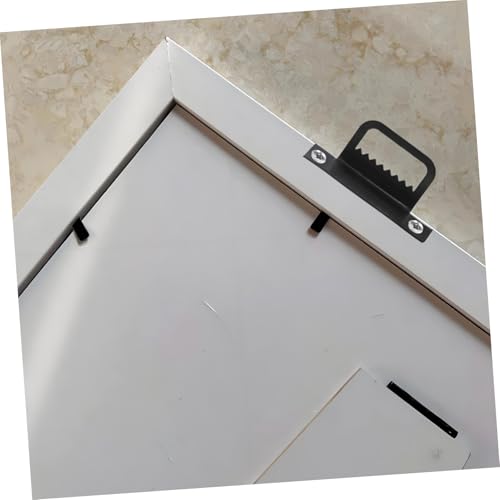 Image of SOLUSTRE 100pcs Shaped Metal Picture Frame Hooks Easy to Install Photo Hangers for Wall Art and Home Decor Hanging Hardware for Paintings and Frames Space-Saving Design