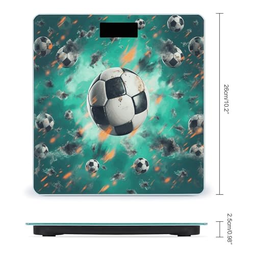 Báscula digital para baño de peso corporal con pantalla LCD miniatura 2