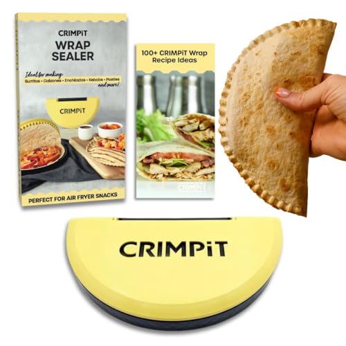 CRIMPiT Wrap - Start Enjoying Wraps Like You've Never seen Them Before - Plus 100 Ideas Recipe Book - Mess Free Burritos, Calzones, Enchiladas, Kebabs, Pasties & More - Made in The UK