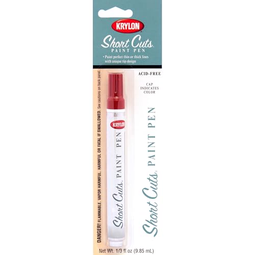 Krylon Short Cuts 1/3 Fl Oz Red Pepper Gloss Paint Pen - 1 Each by Krylon - Used condition - US$5.06