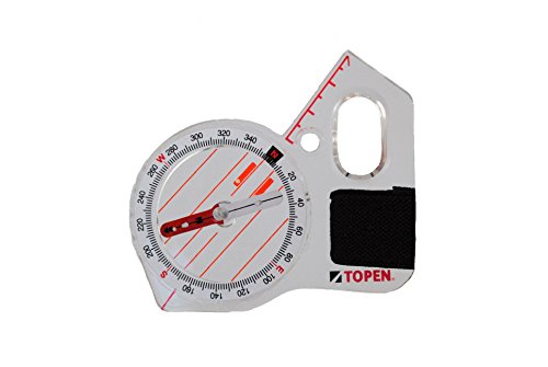 Boussole Droite pour gaucher course d'orientation boussole blanche de pouce