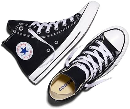 Converse Unisex Adult Chuck Taylor All Star High Top, Black, 13 Womens/11 Mens - 5