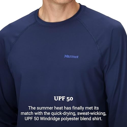 Image of MARMOT Men's Windridge Moisture-Wicking, Eco-Friendly, Breathable, UPF Long Sleeve Shirt