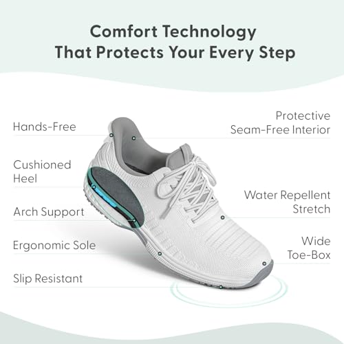 Orthofeet Women's Orthopedic Knit Kita Hands-Free Sneakers3