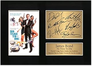 Zulu Image No Time To Die Daniel Craig James Bond 007 Cast Signed Poster | Autograph A4 Printed Photo Reproduction Print Picture Display No76