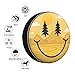 REVENEVER Spare Tire Cover for RV SUV Car Funny Yellow Smile Print Waterproof Dustproof Tire Cover for JP Camper Travel Trailer Truck