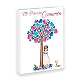 Tamaño: 34 x 27 x 2 cm (alto x ancho x profundo), Material: Papel, Contenido: Libro de fotos, Peso: 0,56 kg, Ideal para regarla a los niños en la primera comunión., Las medidas del tamaño son aproximadas.