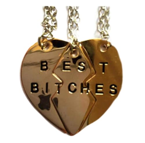 Collier couple pendentif coeur brisé le cadeau idéal pour votre anniversaire