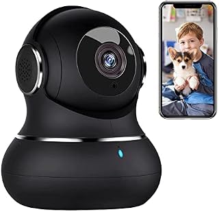 litokam Little elf Camera, Pet Camera with 360° Motion Tracking, IR Night Vision, 2-Way Audio, [2022 New] WiFi Camera, 1080P Indoor security Camera for Baby/Pet, Wireless Camera Work with Alexa