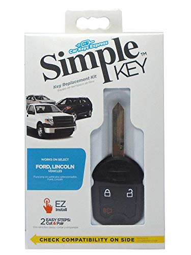 Simple Key, Key Fob and Key Programmer 3 Button Keypads, Key Replacement Remote Kit, Simple Key Programmer for Select Ford, Lincoln, Mercury, and Mazda Vehicles