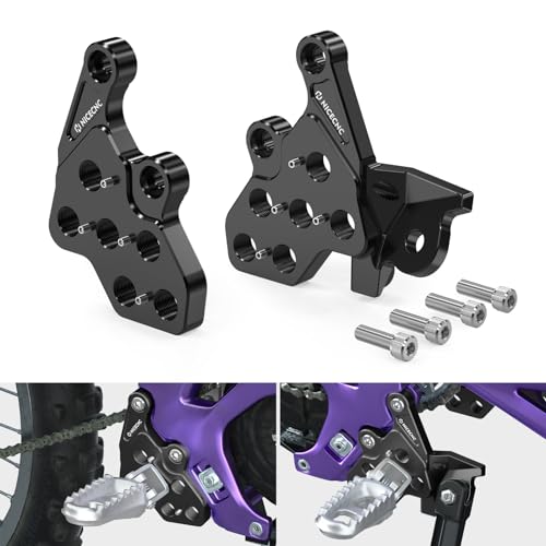 Repose-pieds noir en aluminium usiné pour Surron Light Bee S et L1E