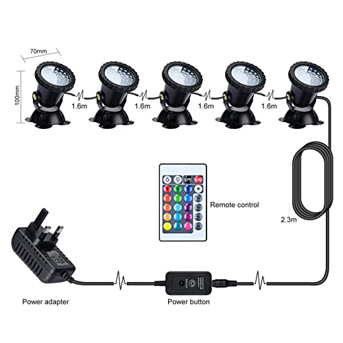 Teichbeleuchtung Lychee LED Gartenteichlampe RGB