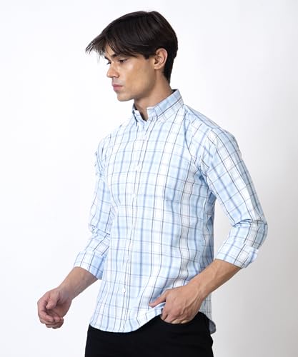 Image of TrapNation Men's Checkered Regular Fit Shirt