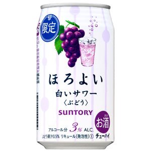 サントリーチューハイ ほろよい 白いサワー ぶどう 350ml×24缶(1ケース) サントリーチューハイ ほろよい 白いサワー ぶどう 350ml×24缶(1ケース)