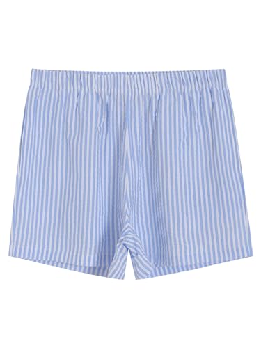 Latuza Women's Seersucker Cotton Summer Pajama Set Button Down Pj Set3