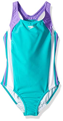 Speedo Girl's Swimsuit One Piece Infinity Splice Thick Strap