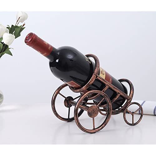Soporte para botellas de vino de hierro macizo retro creativo miniatura 6