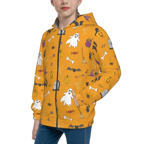Glowing Night Butterfly Kid Hoodies Boys Zip Up Sweatshirts Girls Pullover with Pocket