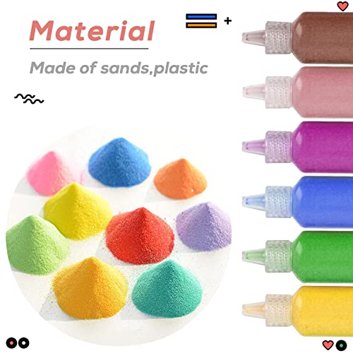 Fottaqqan FO338890 28 Pcs Art Sand,Diy Arts And Crafts Kit,Terrarium Sand Play thumb #2