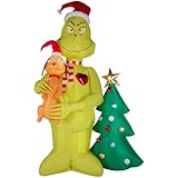 Gemmy AIRBLOWNยฎ Inflatable โ THE Original Blow UP Holiday Decor 16 FT Grinch Christmas Inflatables Outdoor Decoration, Grinch and Max Tree Scene Blow Up with LEDs Indoor/Outdoor Christmas Decor