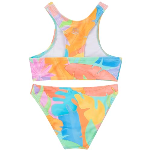 Image of SwimZip Girls' Halter Top and Bikini Bottom 2 Piece Set UPF 50+ Sun Protection
