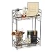 EZOWare Bathroom Countertop Shelf, 2-Tier Standing/Wall Mount Storage Organizer Rack Stand Holder for Kitchen Bathroom Cosmetic Jars Bottles