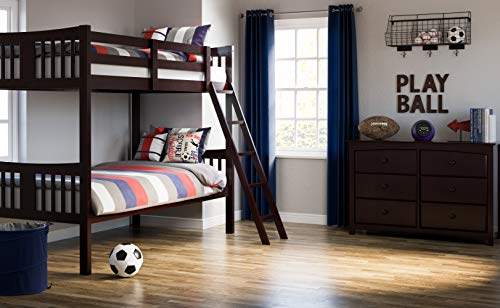 image for Storkcraft Caribou Twin-Over-Twin Bunk Bed (Espresso) – GREENGUARD G