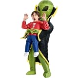 One Casa Inflatable Alien Costume for Kids,Blow Up Halloween Suit (4-6YRS)