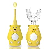 Kids Electric Toothbrush U Shaped, Children Smart Sonic Full Mouth Toddler Toothbrush - Rechargeable