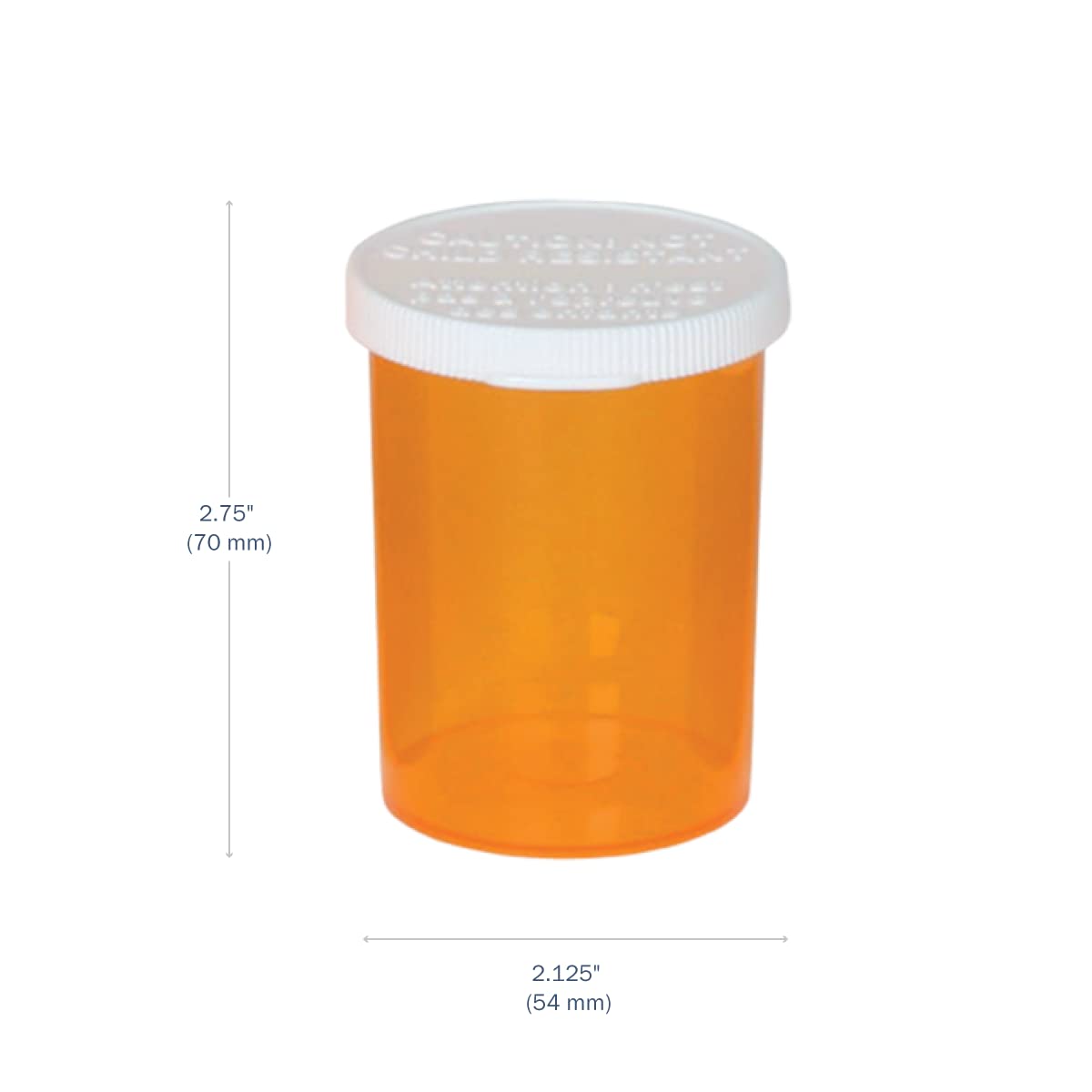 Apothecary Products Pill, Medicine Container & Vial, 30 Dram Storage | Case of 140 Portable, Leak-Proof Containers, Ideal for Pills, Supplements, Capsules, Child-resistant Caps