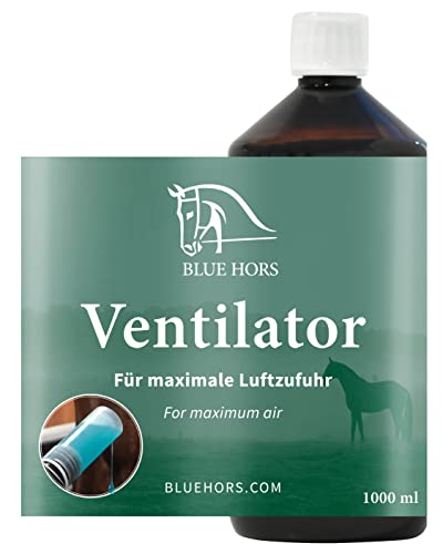 Blue Hors Ventilator - Bronchial Liquid für Pferde 1 Liter - Blauer Sirup für die Atemwege des Pferdes, maximale Luftzufuhr, bei Atemwegserkrankungen, Heustauballergie | Hustensaft für Pferde Cover