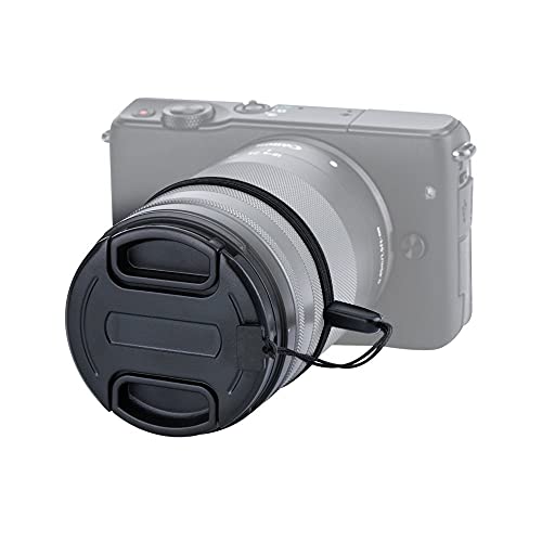 49Mm Center Snap-On Lens Cap Jjc Camera Front Lens Cover For Canon Nikon Fujifilm Sony Olympus Panasonic Any Lens With 49Mm Filter Thread Springs Replaces Original Cap With Free Lens Cap Keeper -2Pack #TOP5